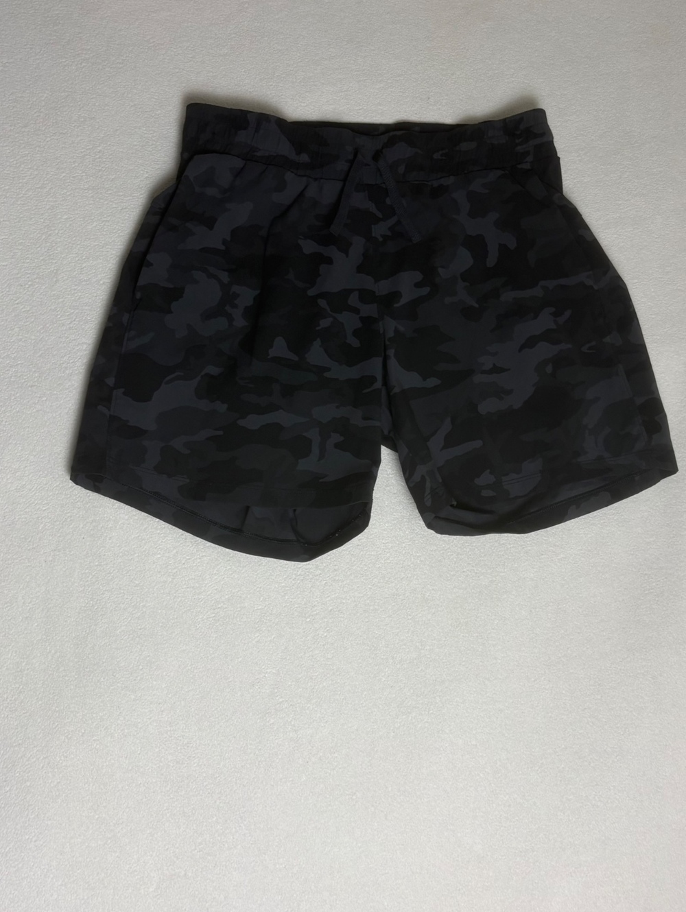 Tuff Athletics Black Camouflage Athletic Shorts Size S